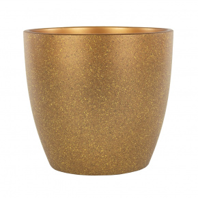 Кашпо Песок (бетон), D30xH28см, 13л, бронзовый в интернет-магазине флористических аксессуаров Азалия Декор