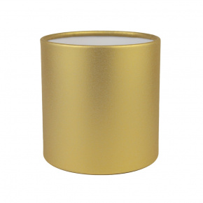 Коробка подарочная круглая без крышки, D12xH12 см,  перламутровый золотой в интернет-магазине флористических аксессуаров Азалия Декор