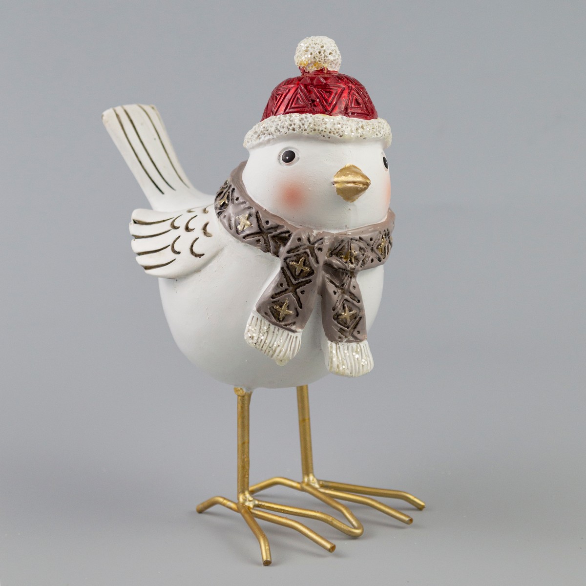 Сувенир Птичка (полирезин), H15x12x7,5см, в асс., белый в интернет-магазине флористических аксессуаров Азалия Декор