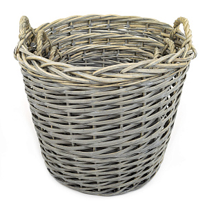 Набор корзин плетеных 3шт. (ива), D50xH45см, серый в интернет-магазине флористических аксессуаров Азалия Декор