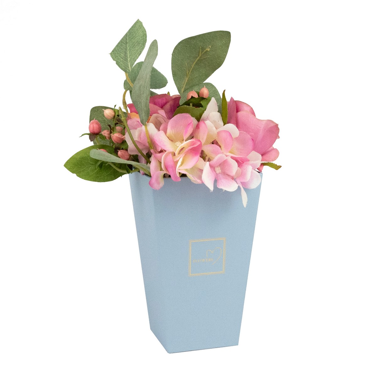 Кашпо для цветов Трапеция, 9х9хH14,5см, сиреневый в интернет-магазине флористических аксессуаров Азалия Декор