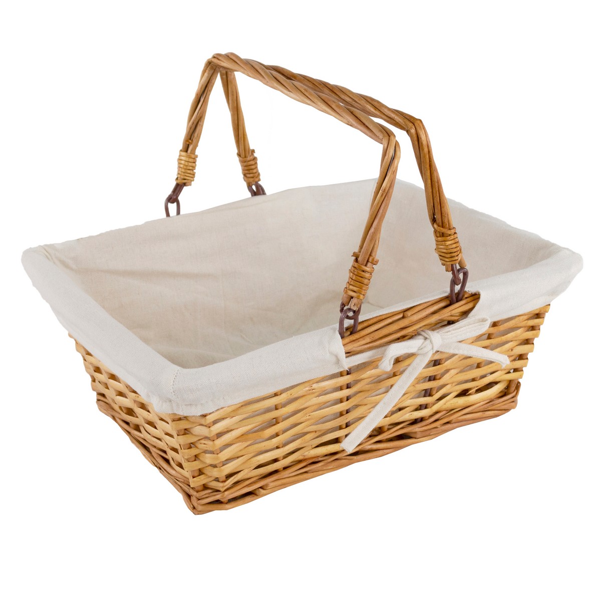 Корзина плетеная (ива), 35х27x13,5xH28см, светло-коричневый в интернет-магазине флористических аксессуаров Азалия Декор