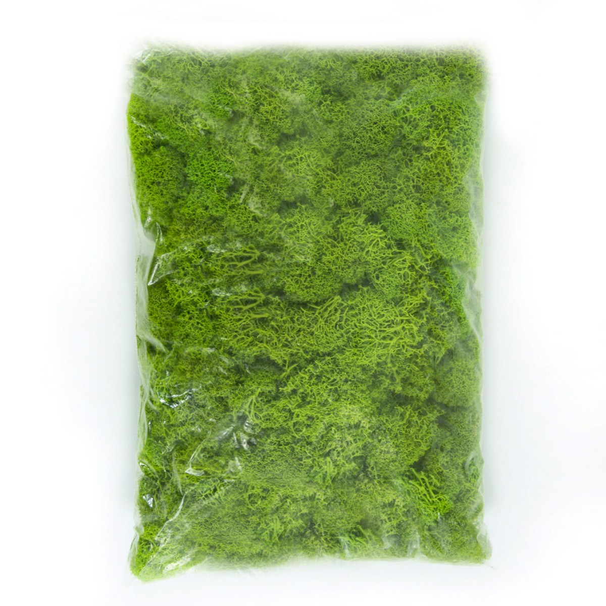 Мох ягель 400гр., лайм в интернет-магазине флористических аксессуаров Азалия Декор