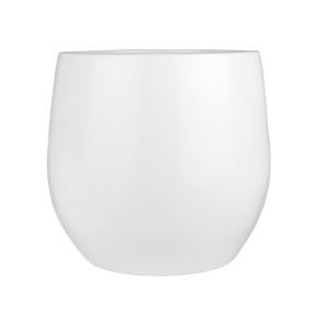 Кашпо (керамика), D16xН14см, белый в интернет-магазине флористических аксессуаров Азалия Декор