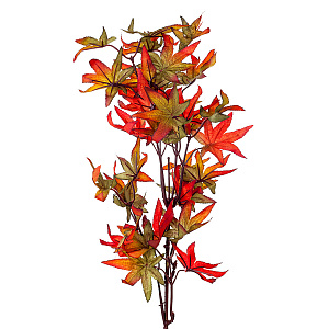 Ветка клена, 78см, зеленый/оранжевый в интернет-магазине флористических аксессуаров Азалия Декор