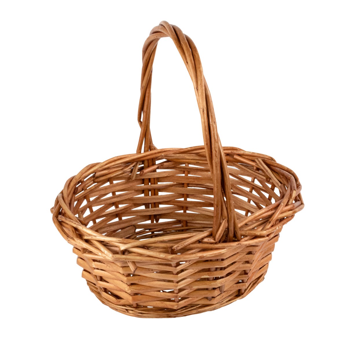 Корзина плетеная (ива), 22x17x10xH23см, светло-коричневый в интернет-магазине флористических аксессуаров Азалия Декор