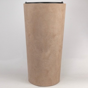 Кашпо Замша (бетон), D36,5xH70см, 59л, кремовый в интернет-магазине флористических аксессуаров Азалия Декор