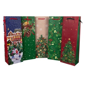 Пакет подарочный ST_НГ, 36х12х8,5cм (в уп. 6шт.), в асс. в интернет-магазине флористических аксессуаров Азалия Декор