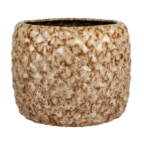 Кашпо (керамика), D18xН17см, кремовый в интернет-магазине флористических аксессуаров Азалия Декор