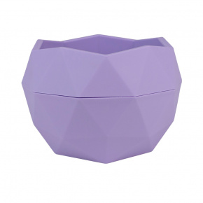 Кашпо Топаз (пластик), D12,5xH9см, 0,45л, сиреневый в интернет-магазине флористических аксессуаров Азалия Декор