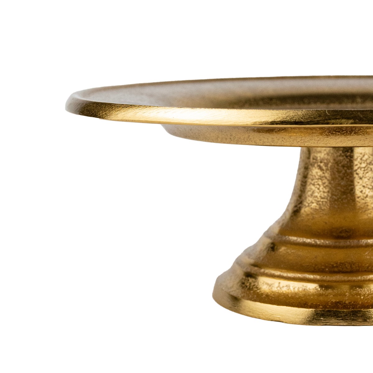 Подставка на ножке (металл), D24xH9,5см, золотой в интернет-магазине флористических аксессуаров Азалия Декор