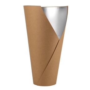 Кашпо со вставкой, 18х9хН30см, натуральный в интернет-магазине флористических аксессуаров Азалия Декор