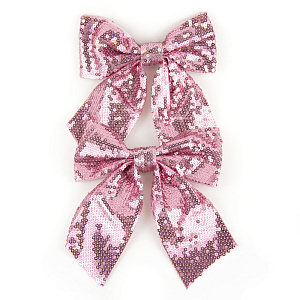 Набор украшений Бант 2шт., 13х13см, темн.-роз. в интернет-магазине флористических аксессуаров Азалия Декор