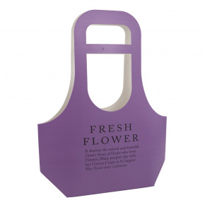 Пакет для цветов водостойкий (бумага), 22x10x40см (в уп. 10шт.), сиреневый в интернет-магазине флористических аксессуаров Азалия Декор