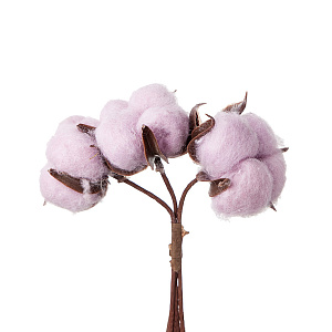 Набор хлопка на вставках 3шт., сиреневый в интернет-магазине флористических аксессуаров Азалия Декор