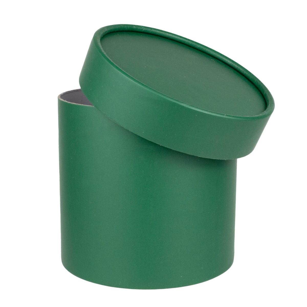 Коробка подарочная круглая, D12,5xH12,5см, изумрудный в интернет-магазине флористических аксессуаров Азалия Декор