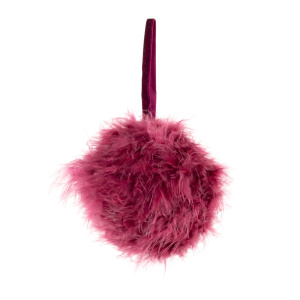 Украшение подвесное Шар, D12см, красный в интернет-магазине флористических аксессуаров Азалия Декор