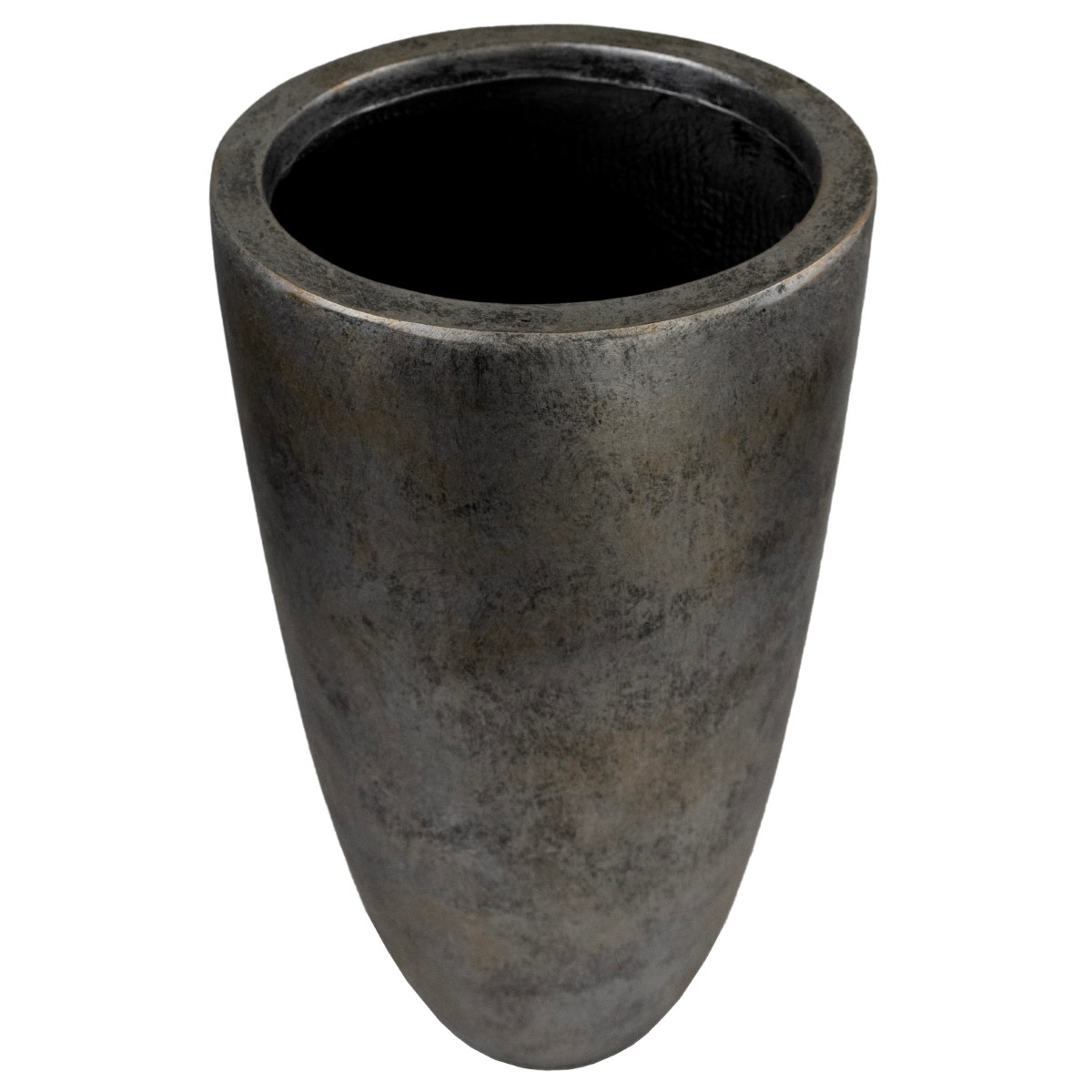 Кашпо Стоун (файбергласс), D41,5xH77,5см, серебряный в интернет-магазине флористических аксессуаров Азалия Декор