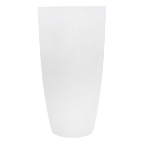 Кашпо Замша (бетон), D36xH70см, 50л, белый в интернет-магазине флористических аксессуаров Азалия Декор