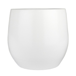 Кашпо (керамика), D23xН21см, белый в интернет-магазине флористических аксессуаров Азалия Декор