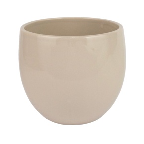 Кашпо Бергамо (керамика), D15xH14см, светло-коричневый в интернет-магазине флористических аксессуаров Азалия Декор