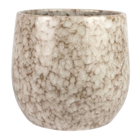 Кашпо (керамика), D26xН24см, кремовый в интернет-магазине флористических аксессуаров Азалия Декор