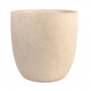 Кашпо Стоун (файбергласс), D35xH34,5см, кремовый в интернет-магазине флористических аксессуаров Азалия Декор