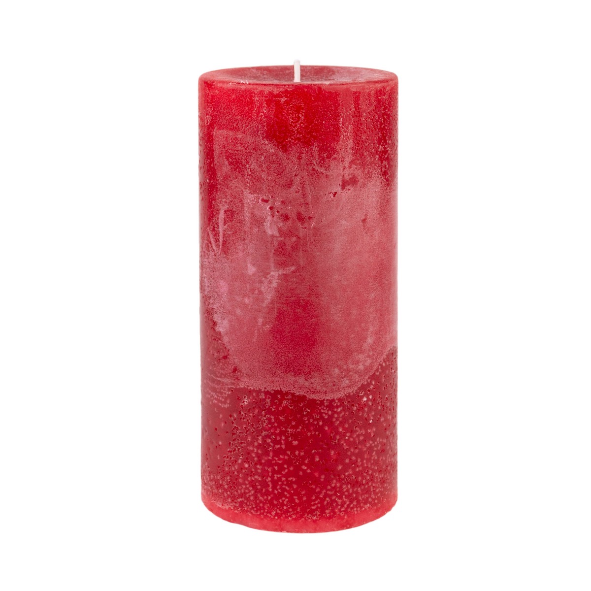 Свеча-столбик с ароматом Клубника (80 часов), H15xD7см, красный в интернет-магазине флористических аксессуаров Азалия Декор
