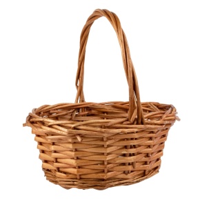 Корзина плетеная (ива), 22x17x10xH23см, светло-коричневый в интернет-магазине флористических аксессуаров Азалия Декор