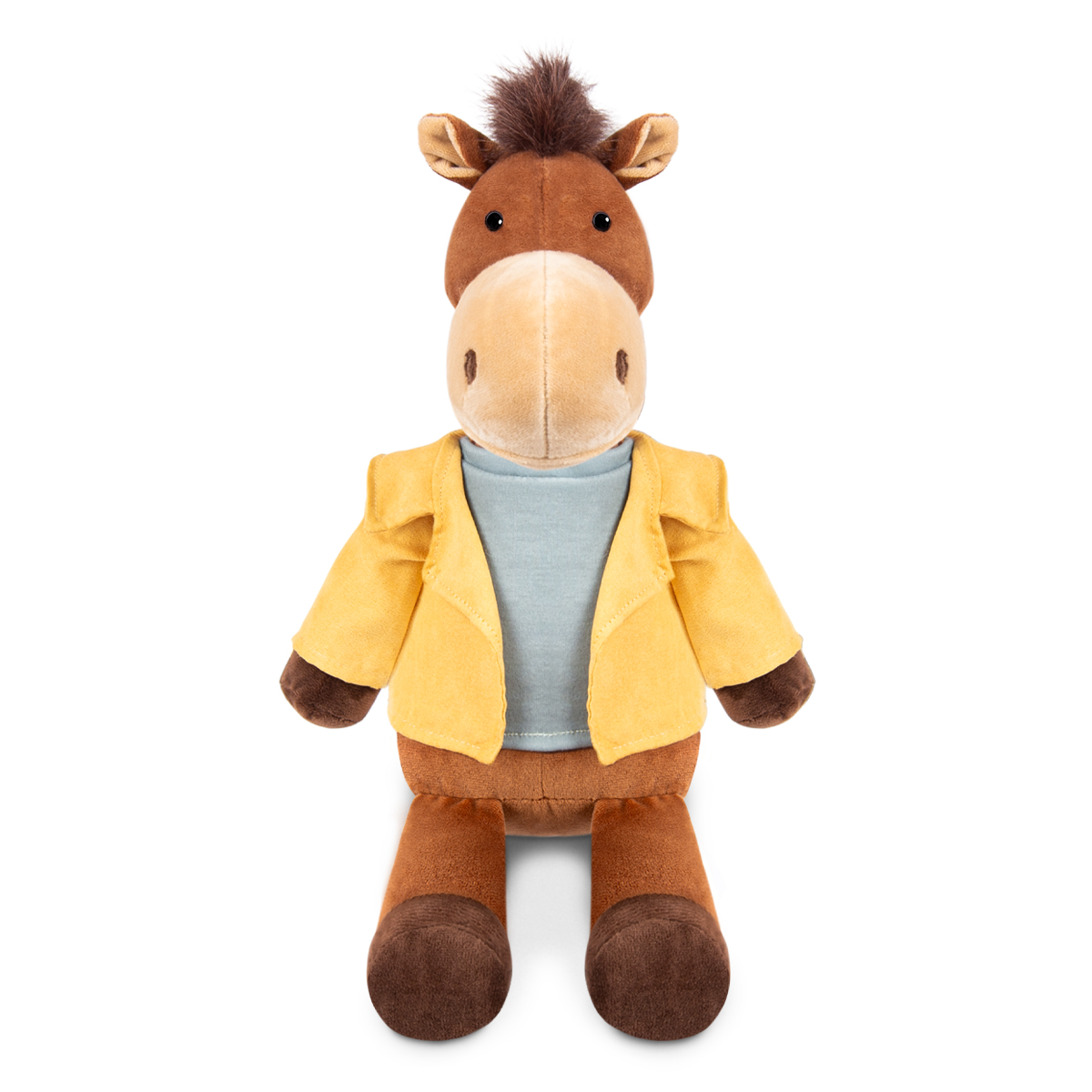 Игрушка м/н Конь Брут, 22см, коричневый в интернет-магазине флористических аксессуаров Азалия Декор