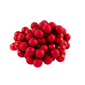 Набор шаров 72шт. на проволоке (стекло), D2см, в асс., красн. в интернет-магазине флористических аксессуаров Азалия Декор