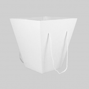 Коробка для букета 20х34х40см, белый, (в уп. 10шт.) в интернет-магазине флористических аксессуаров Азалия Декор