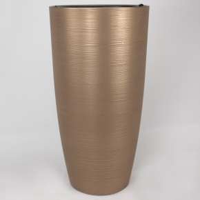 Кашпо Штрих (бетон), D36xH70см, 50л, бронзовый в интернет-магазине флористических аксессуаров Азалия Декор