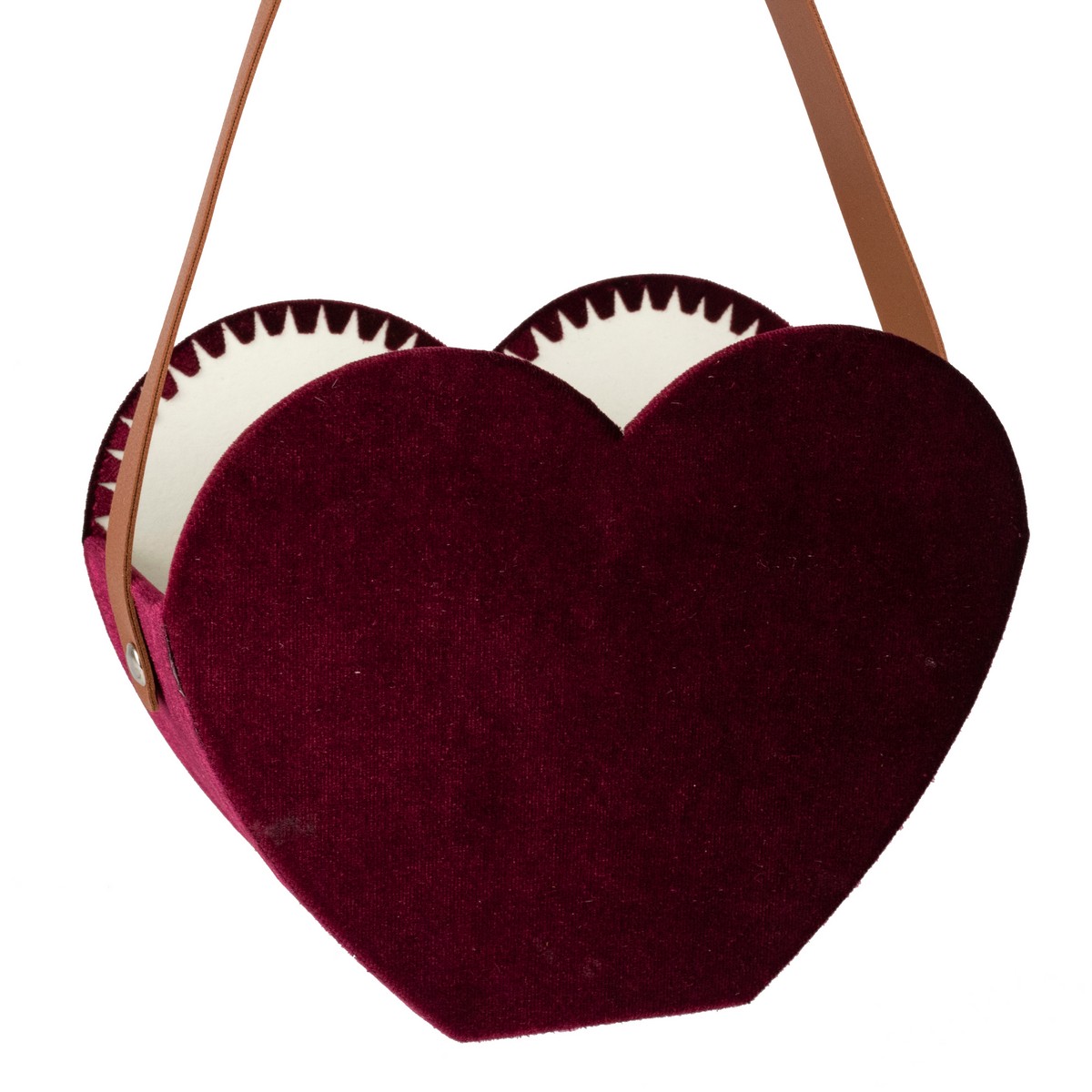 Кашпо для цветов Сердце, 19х8хН15см, красный в интернет-магазине флористических аксессуаров Азалия Декор