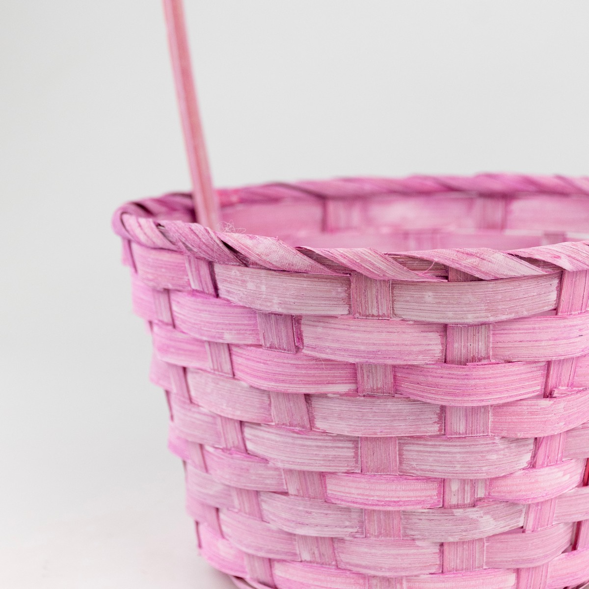 Набор корзин плетеных 3шт.(бамбук), D21х10хH36см, розовый в интернет-магазине флористических аксессуаров Азалия Декор