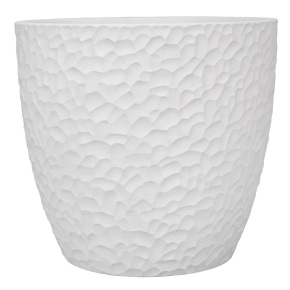 Кашпо Манго (бетон), D30xH28см, 13л, белый в интернет-магазине флористических аксессуаров Азалия Декор