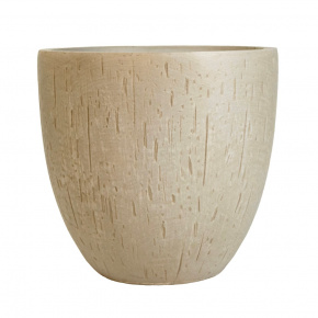 Кашпо Спарк (файбергласс), D26,5xH25,5см, бежевый в интернет-магазине флористических аксессуаров Азалия Декор