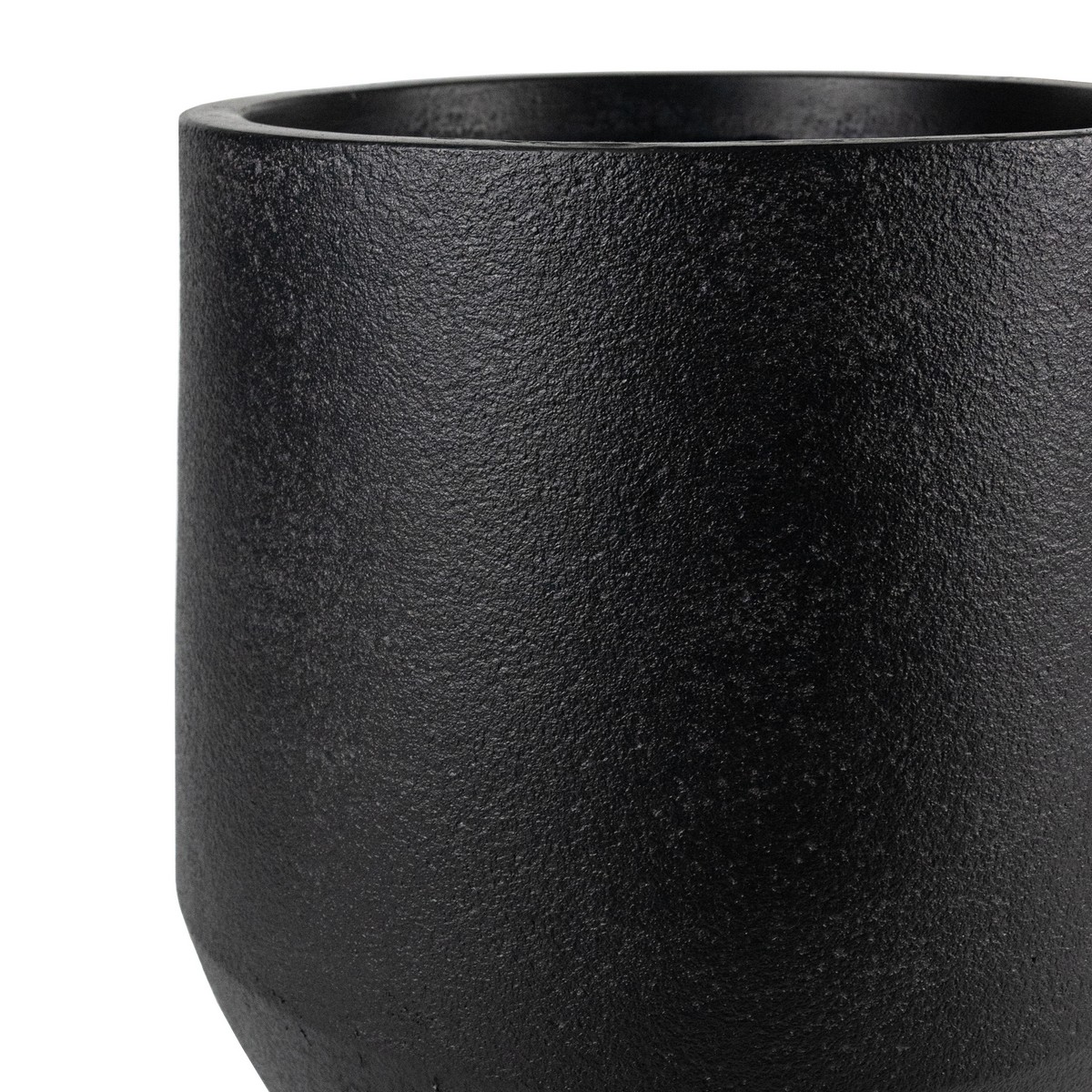 Кашпо Сэнд (файбергласс), D36,5xH34см, черный в интернет-магазине флористических аксессуаров Азалия Декор