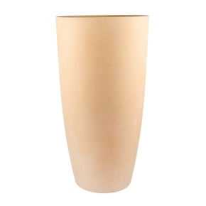 Кашпо Замша (бетон), D30,5xH58,5см, 29,5л, охра в интернет-магазине флористических аксессуаров Азалия Декор