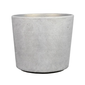 Кашпо Аура (бетон), D11xH10см, 0,6л, белый в интернет-магазине флористических аксессуаров Азалия Декор