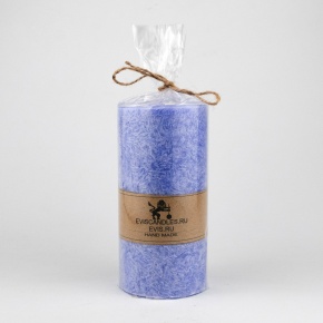 Свеча-столбик Бирмингем (92 часа, пальмовый воск), D7xH15см, фиолетовый в интернет-магазине флористических аксессуаров Азалия Декор