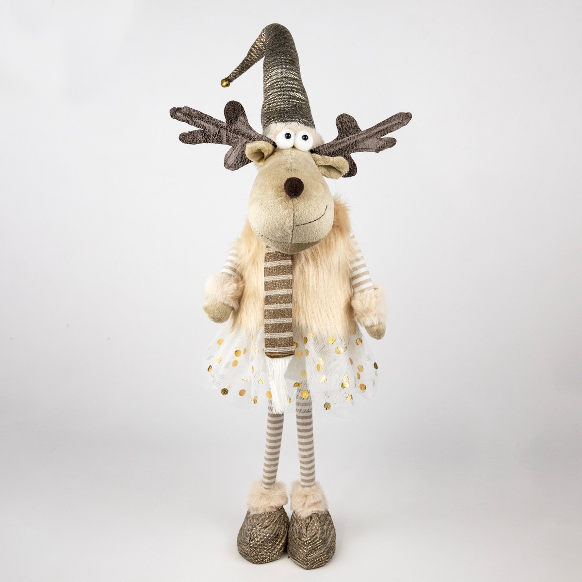 Сувенир Лось Мальчик/Девочка, Н54х18х12см, в асс., коричневый в интернет-магазине флористических аксессуаров Азалия Декор