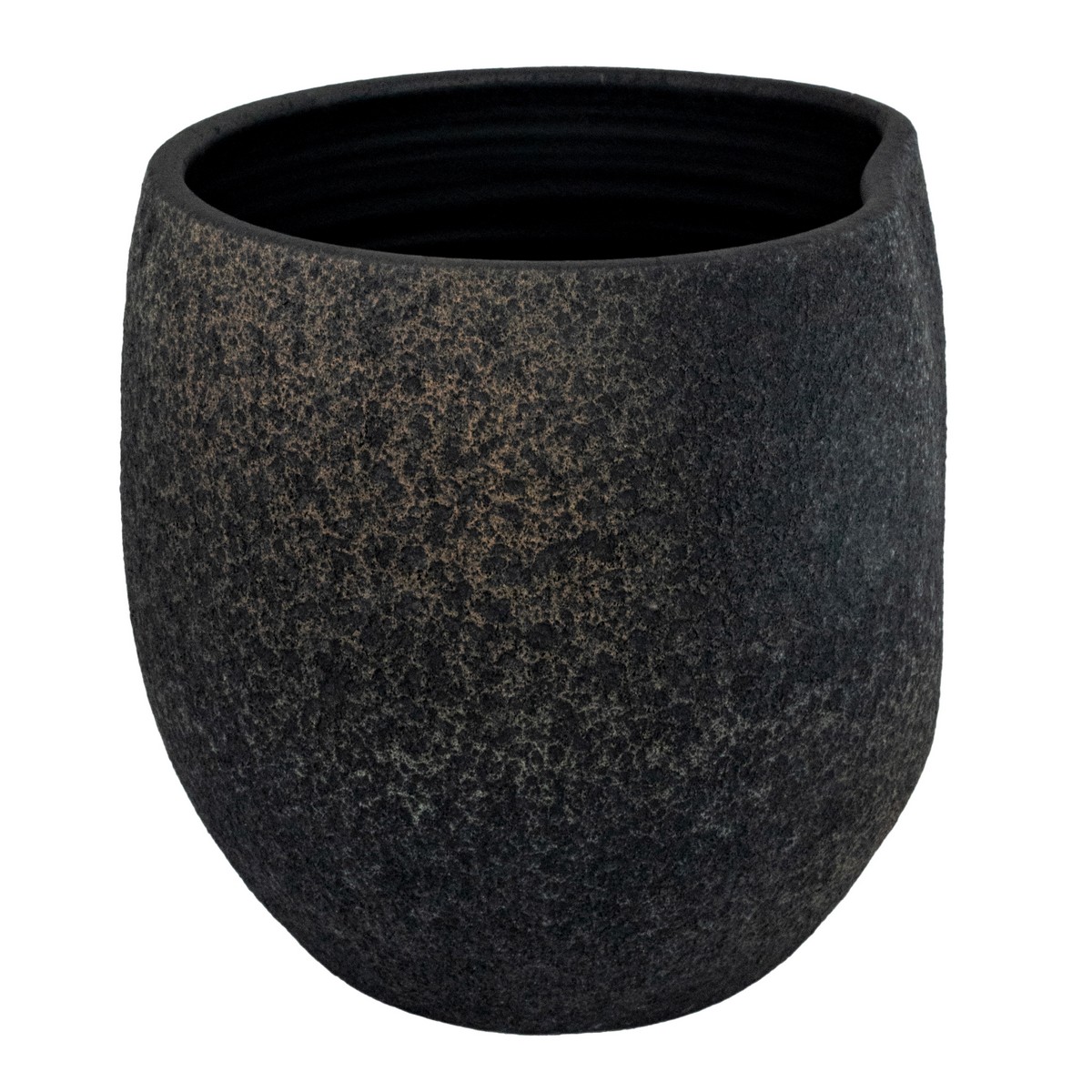 Кашпо (керамика), D29xН29см, серый в интернет-магазине флористических аксессуаров Азалия Декор