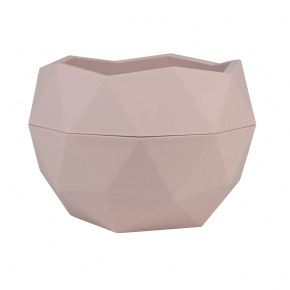 Кашпо Топаз (пластик), D12,5xH9см, 0,45л, розовый в интернет-магазине флористических аксессуаров Азалия Декор