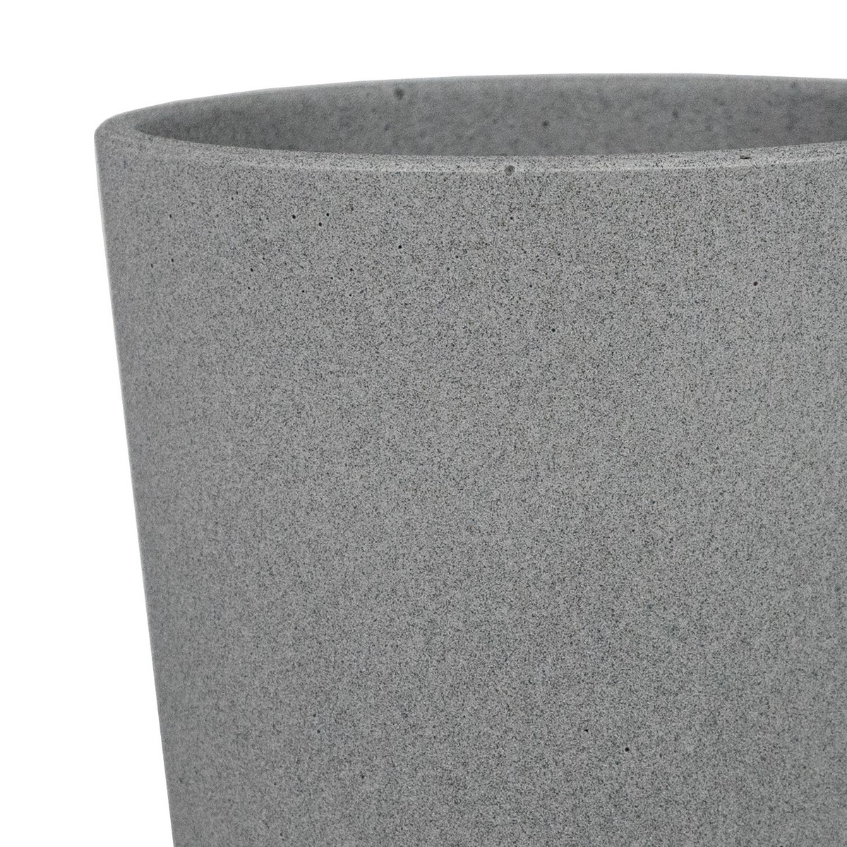 Кашпо Флок (бетон), D11xH10см, 0,6л, светло-серый в интернет-магазине флористических аксессуаров Азалия Декор