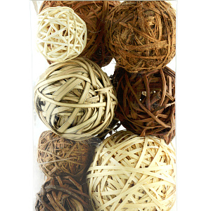 Набор сухоцветов, 450гр, коричневый/белый в интернет-магазине флористических аксессуаров Азалия Декор