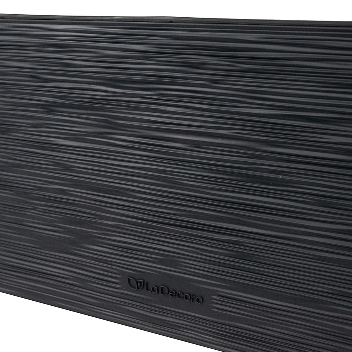 Кашпо балконное со вставкой Ля Декоро (пластик), 50,5х19,5xH19см, 10л, антрацитовый в интернет-магазине флористических аксессуаров Азалия Декор