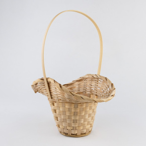 Корзина плетеная Шляпа (бамбук), D9x14/10xH30см, натуральный в интернет-магазине флористических аксессуаров Азалия Декор