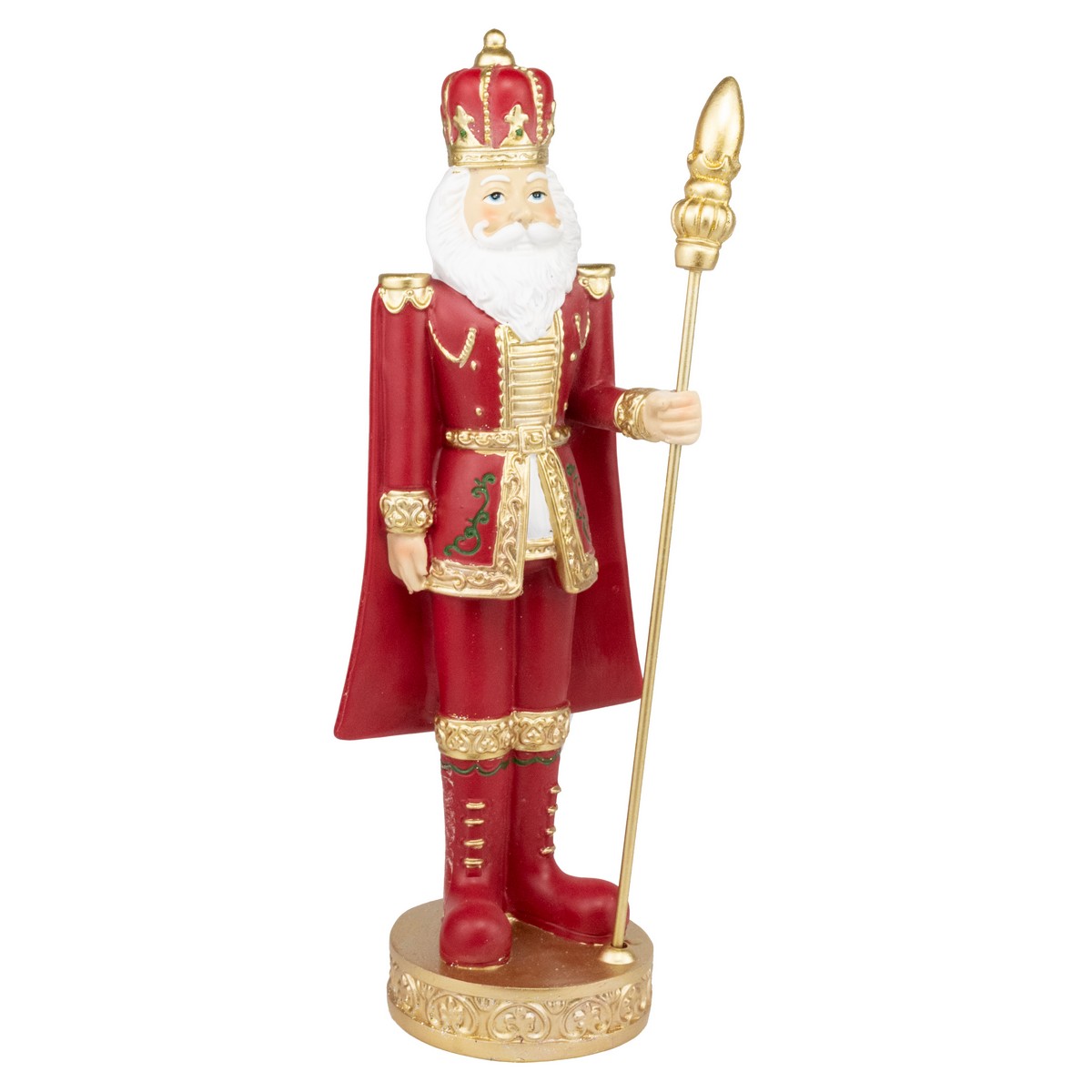 Сувенир Щелкунчик (полирезин), H35,5x12,5x10,5см, красный в интернет-магазине флористических аксессуаров Азалия Декор