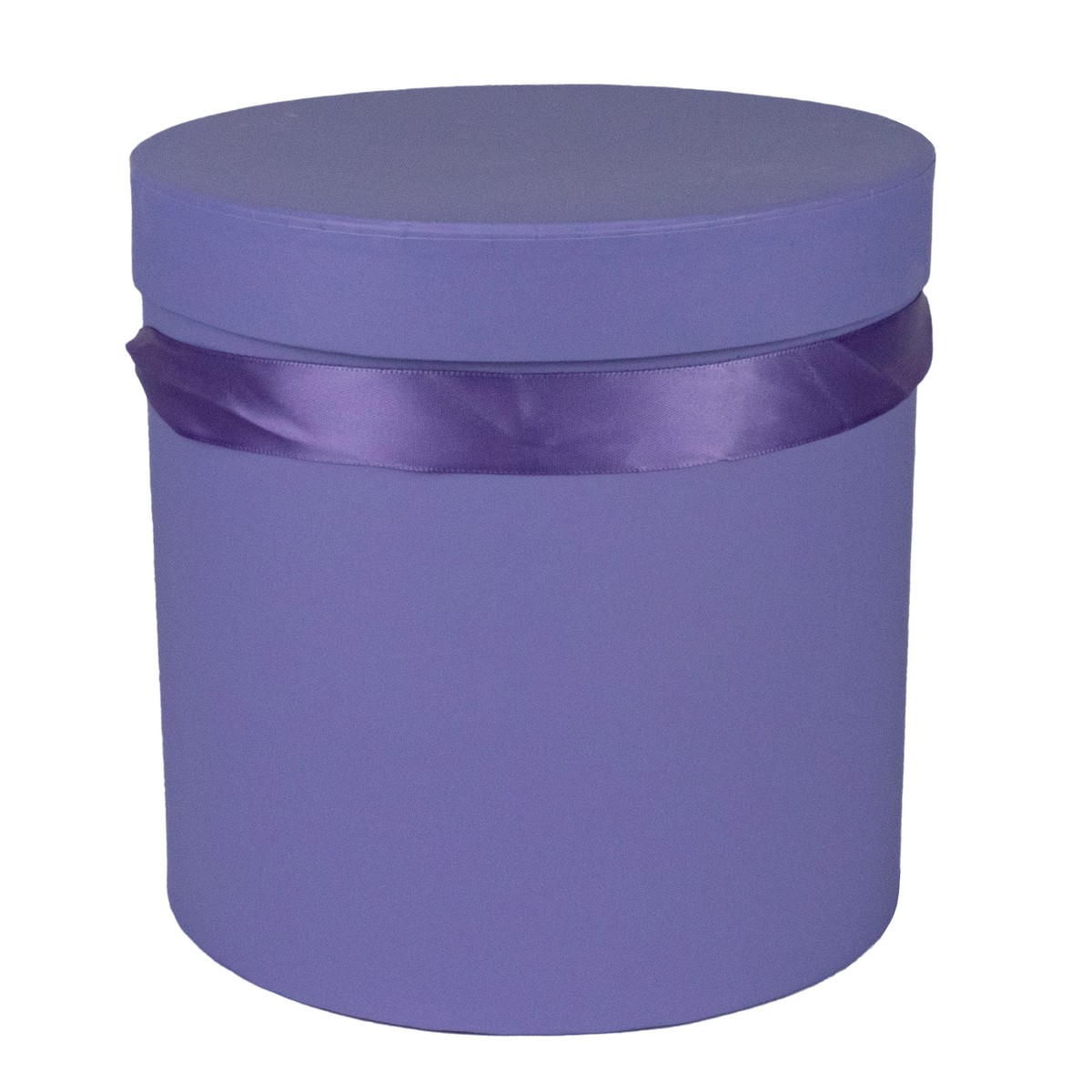 Набор коробок подарочных круглых 3шт., D19,5xH19см, фиолетовый в интернет-магазине флористических аксессуаров Азалия Декор